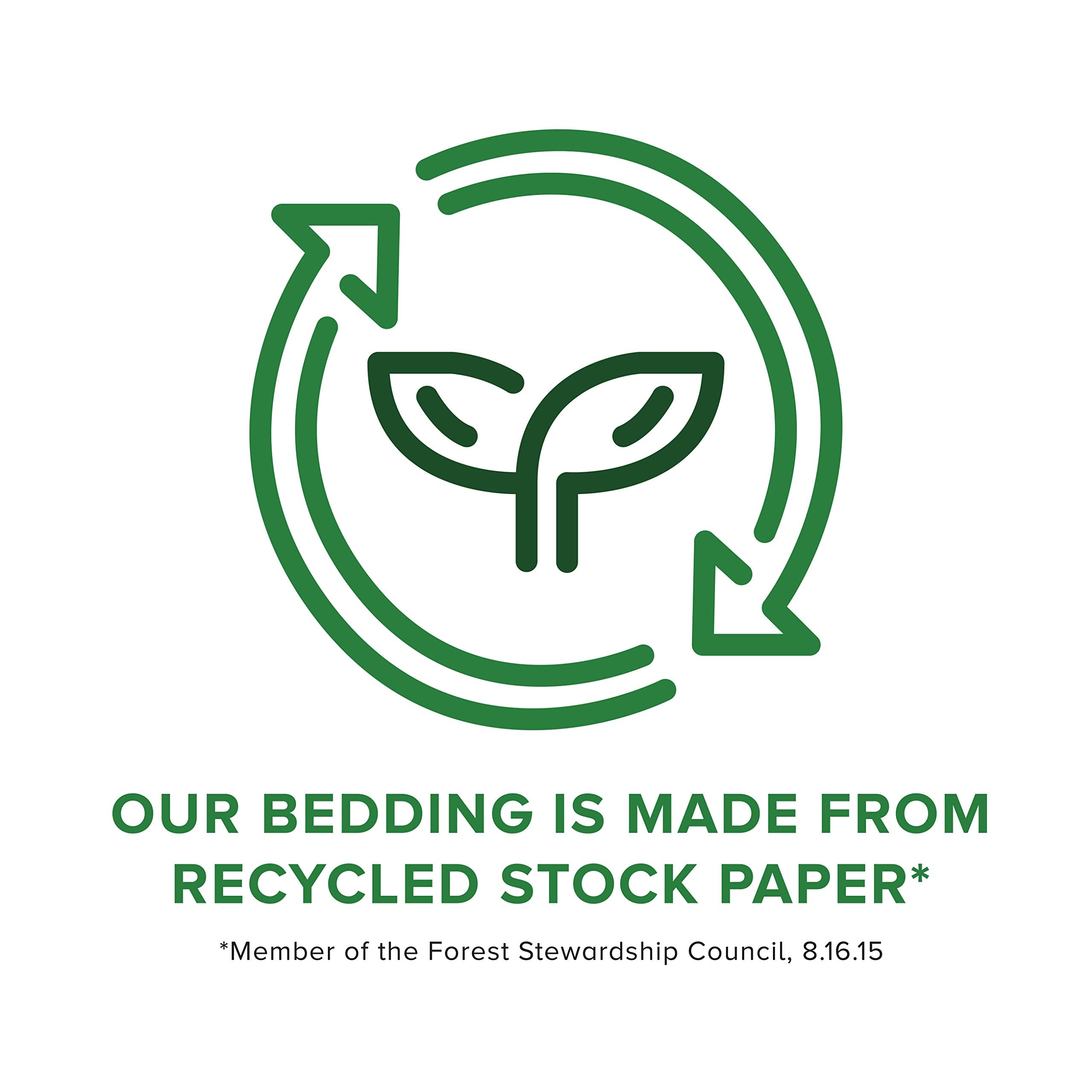 ECO BEDDING 99% Dust Free Paper Bedding for Small Pets and Birds, Pink, 3 lb (Expands to 60 L)